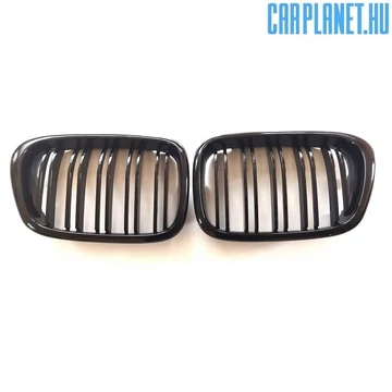 BMW E39 hűtőrács (vese) –  fényes fekete, dupla