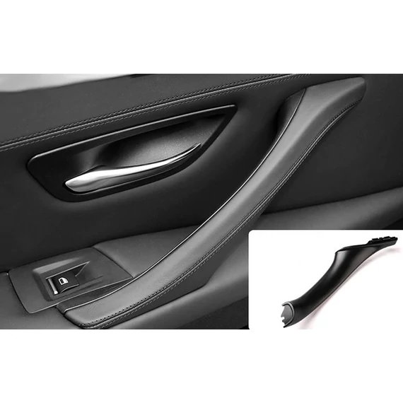 BMW F10/F11/F18 ajtóbehúzó, kapaszkodó belső rész Fekete bal