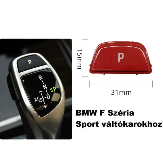 BMW F széria sport automata váltókar P gomb piros